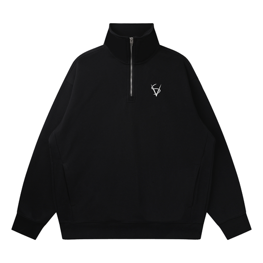 Quarter-Zip Drop Shoulder Sweatshirt