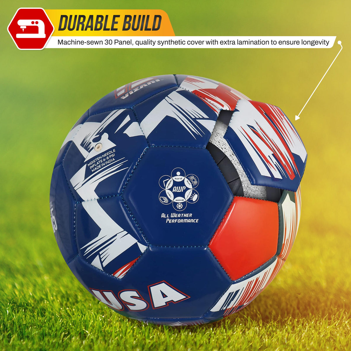 Vizari National Team Soccer Balls-U.S.A Navy