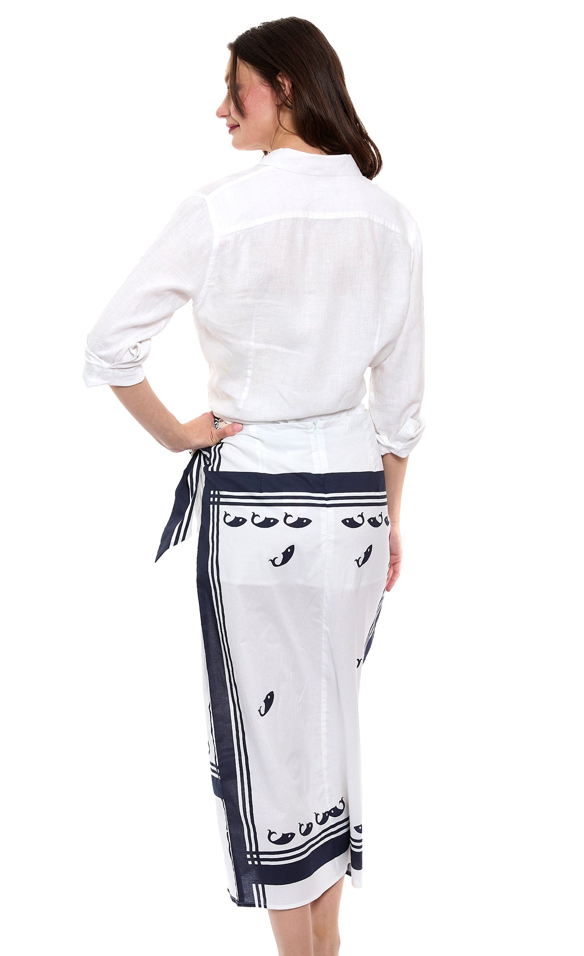 Sarong Skirt Whale Print