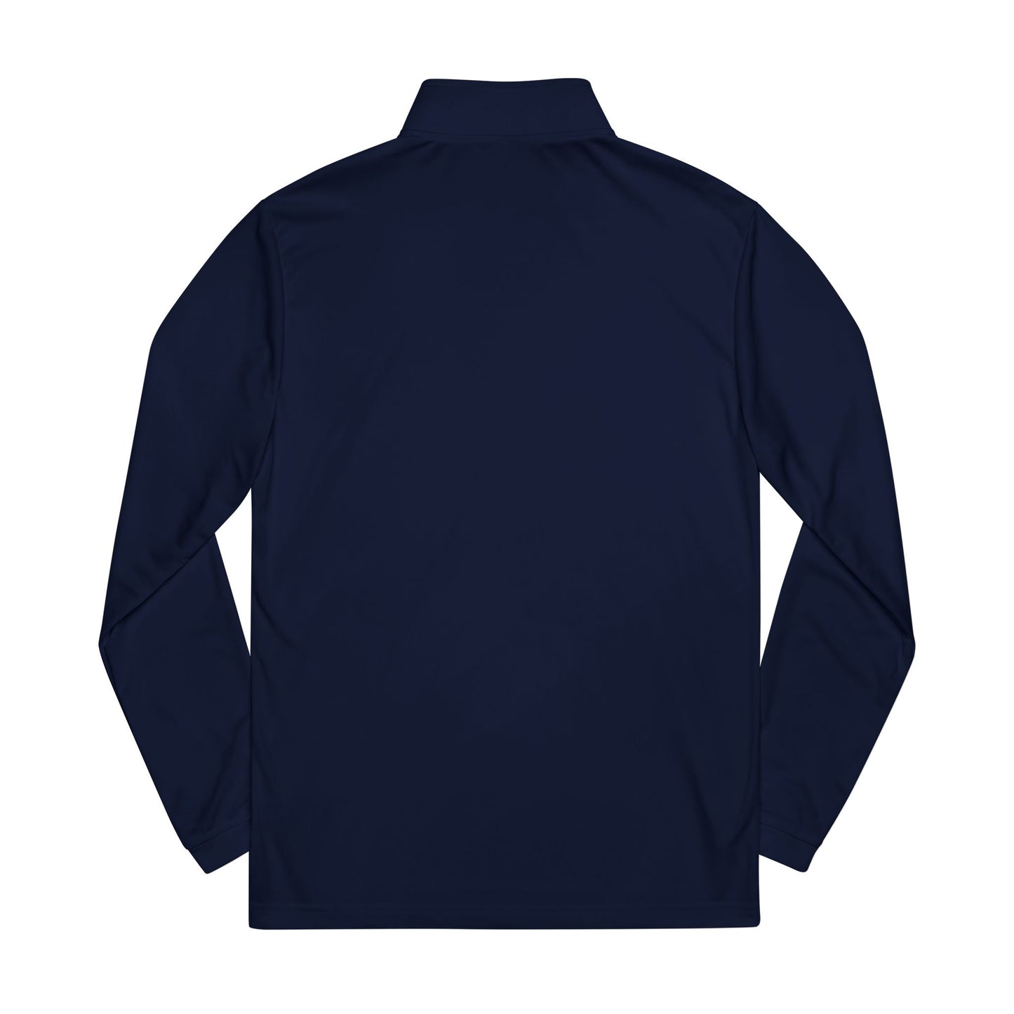 Adidas Embroidered Quarter-Zip Pullover — "In God We Trust" Lightweight Zip-Top