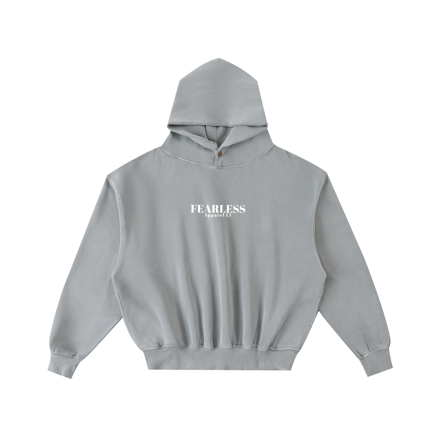 Fearless Apparel Frayed Enzyme Washed Fleece Hoodie – Vintage Streetwear Comfort