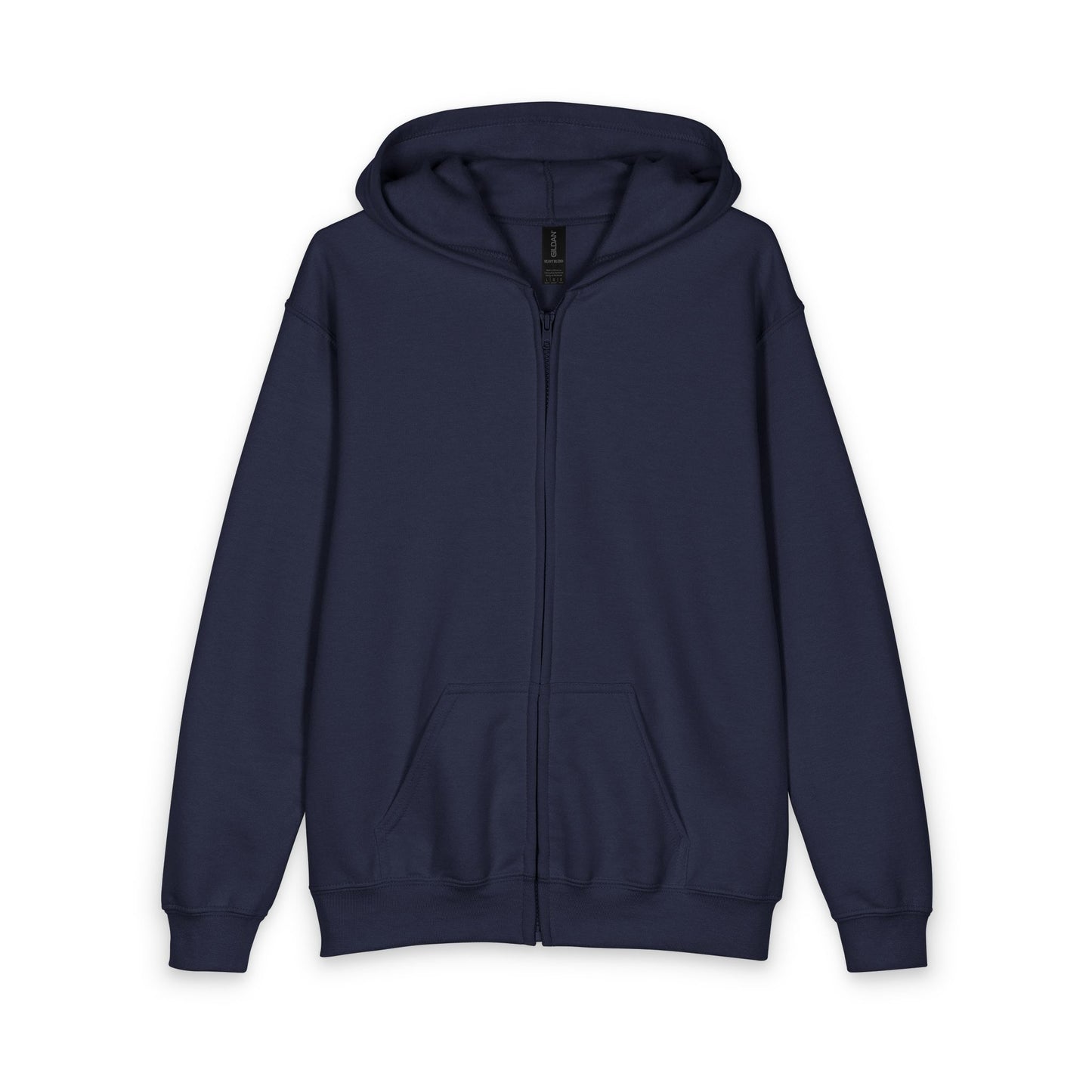 Youth Zip Hoodie — Classic Black Heavy Blend Zipped Hoodie