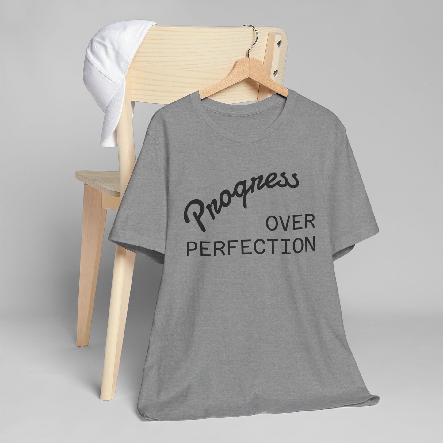 Progress Over Perfection T-Shirt — Motivational Graphic Tee