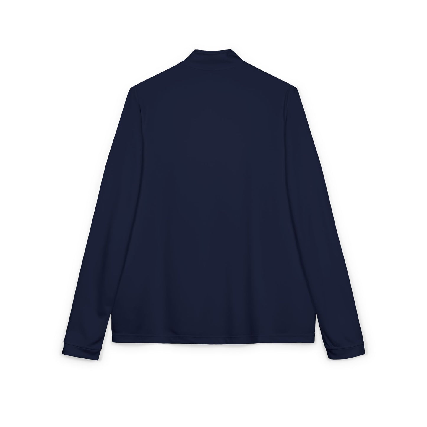 Adidas Embroidered Quarter-Zip Pullover — "In God We Trust" Lightweight Zip-Top