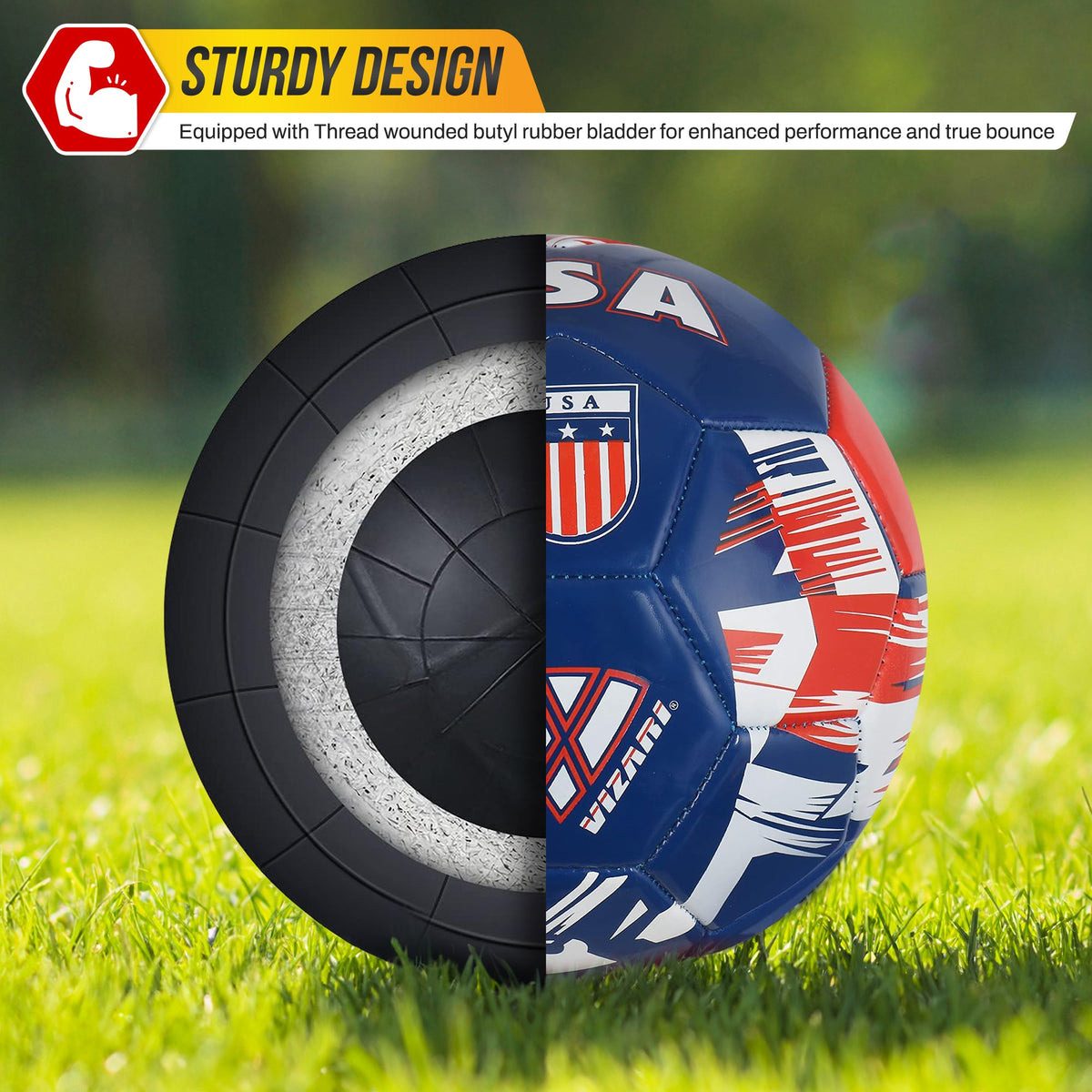 Vizari National Team Soccer Balls-U.S.A Navy