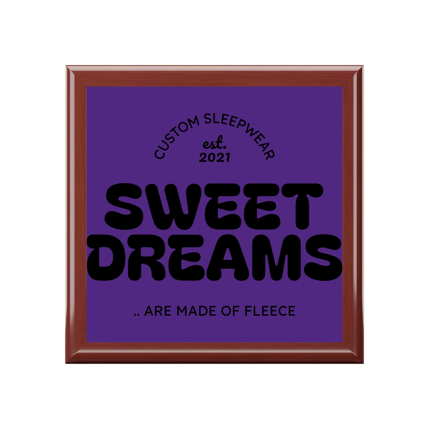 Jewelry Box — "Sweet Dreams" Personalized Keepsake Box (Custom Sleepwear Design)
