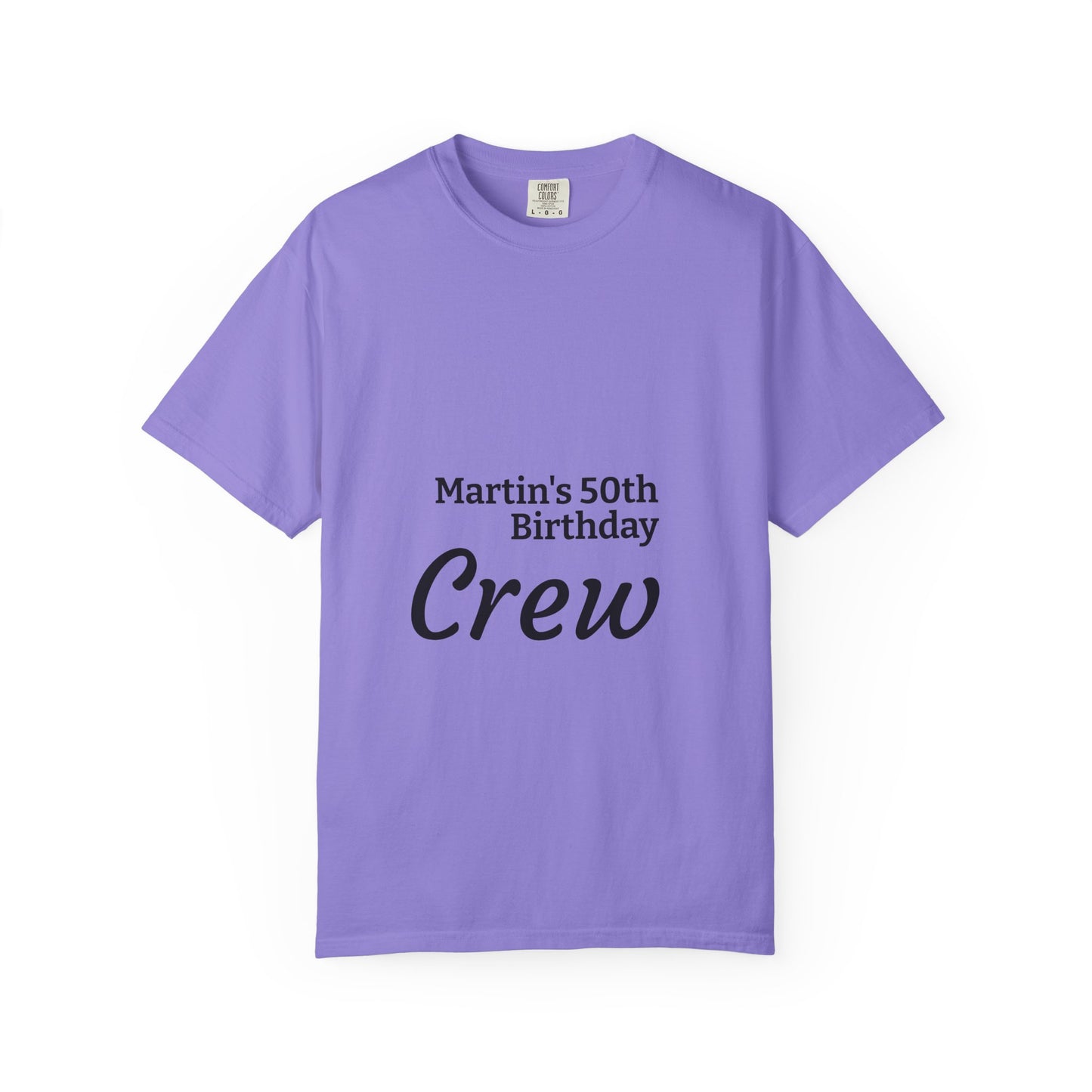 Birthday Crew T-Shirt — Personalized "Martin's 50th Birthday Crew"
