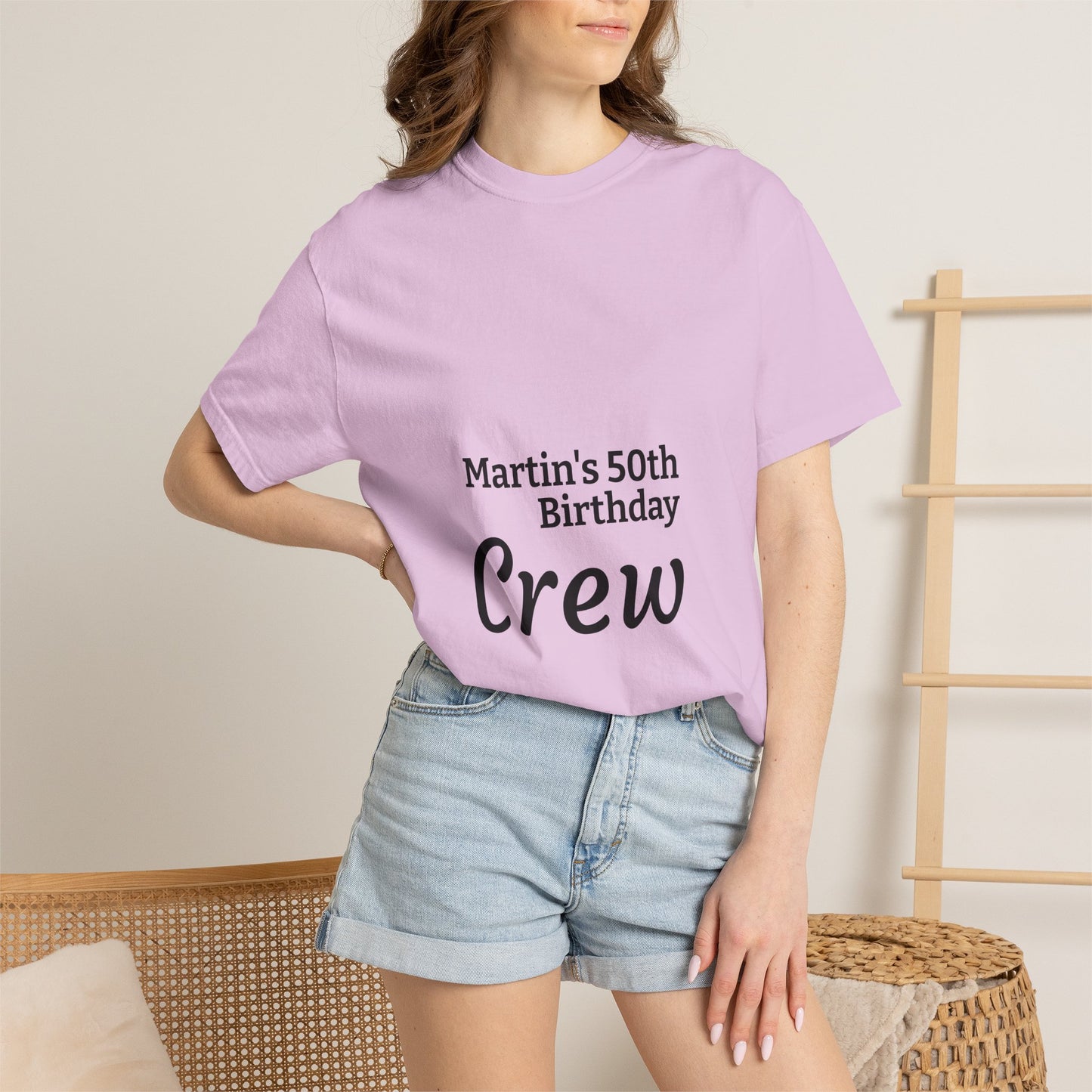 Birthday Crew T-Shirt — Personalized "Martin's 50th Birthday Crew"