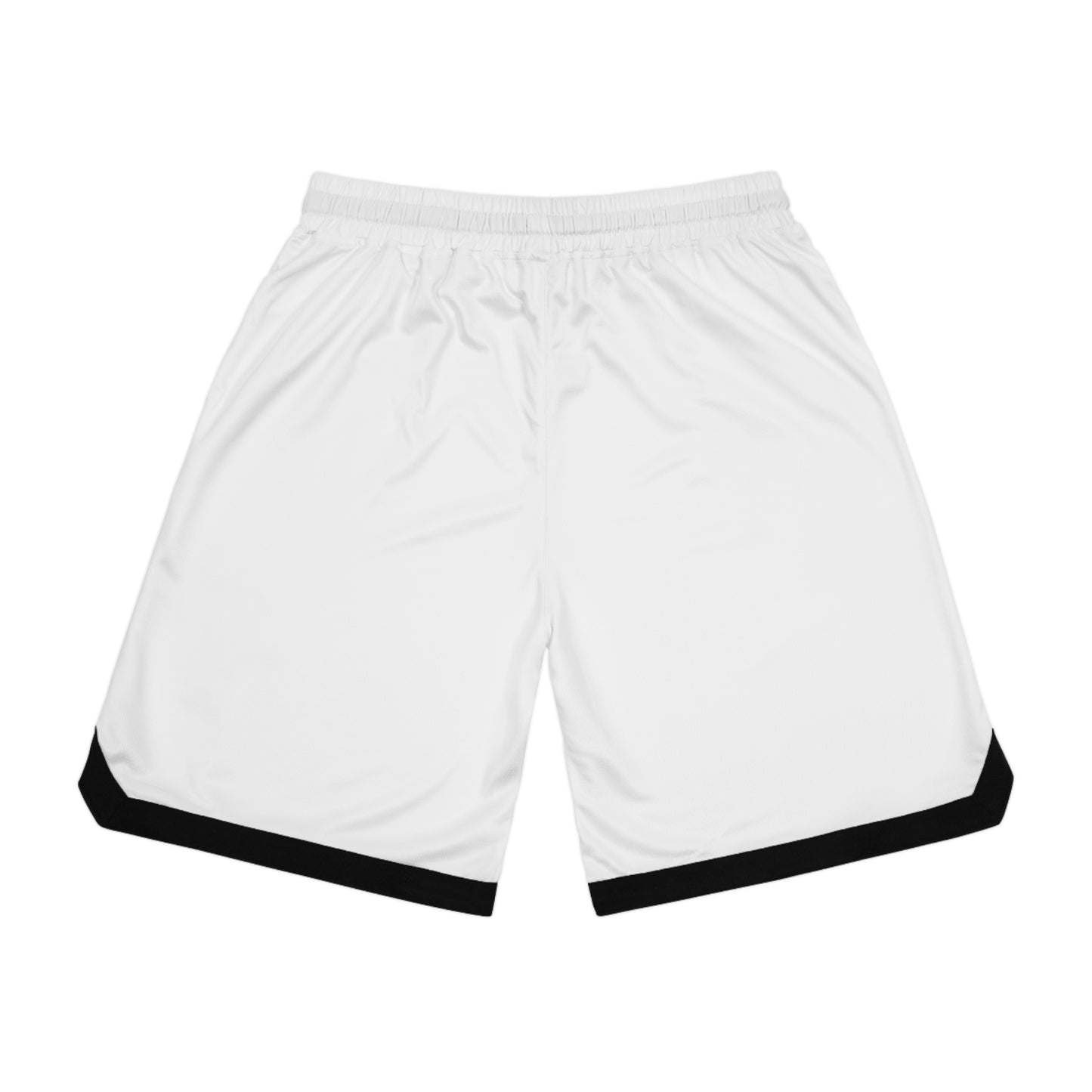 Basketball Shorts – "Real Apparel Co." White Athletic Ribbed Shorts