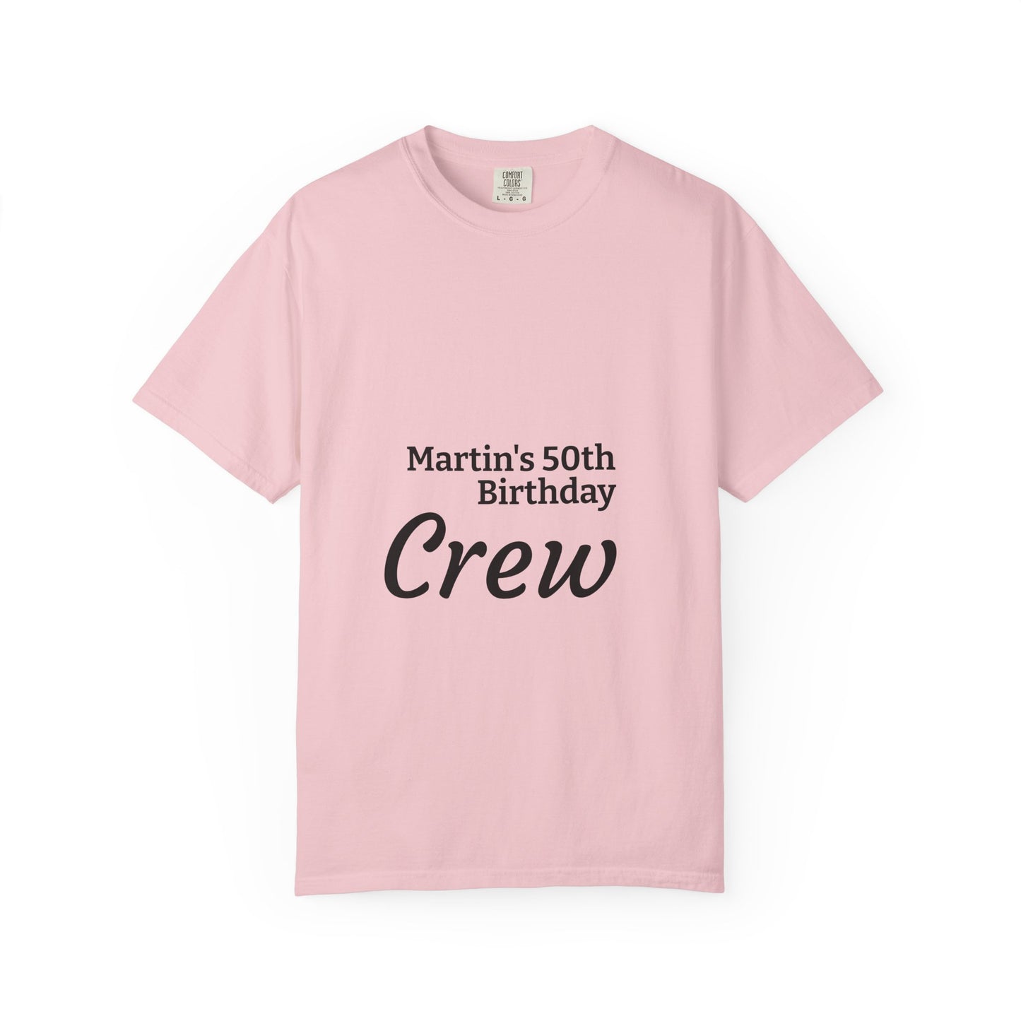 Birthday Crew T-Shirt — Personalized "Martin's 50th Birthday Crew"