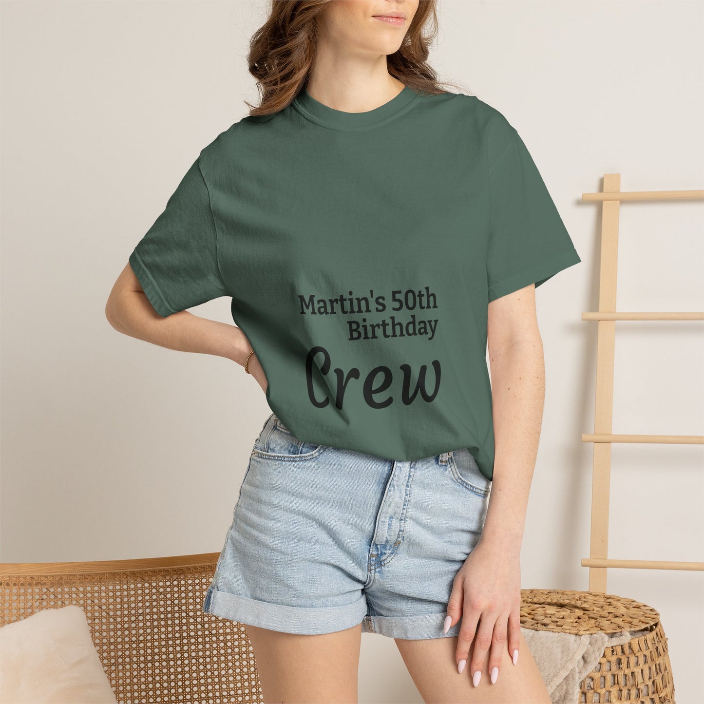 Birthday Crew T-Shirt — Personalized "Martin's 50th Birthday Crew"