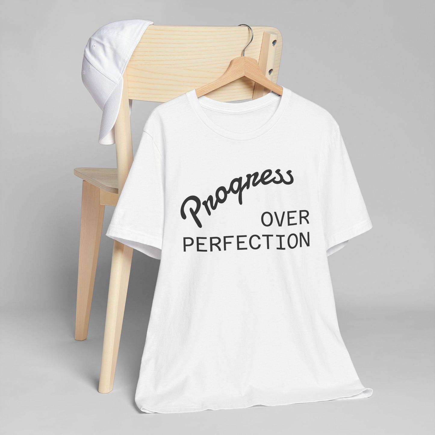 Progress Over Perfection T-Shirt — Motivational Graphic Tee