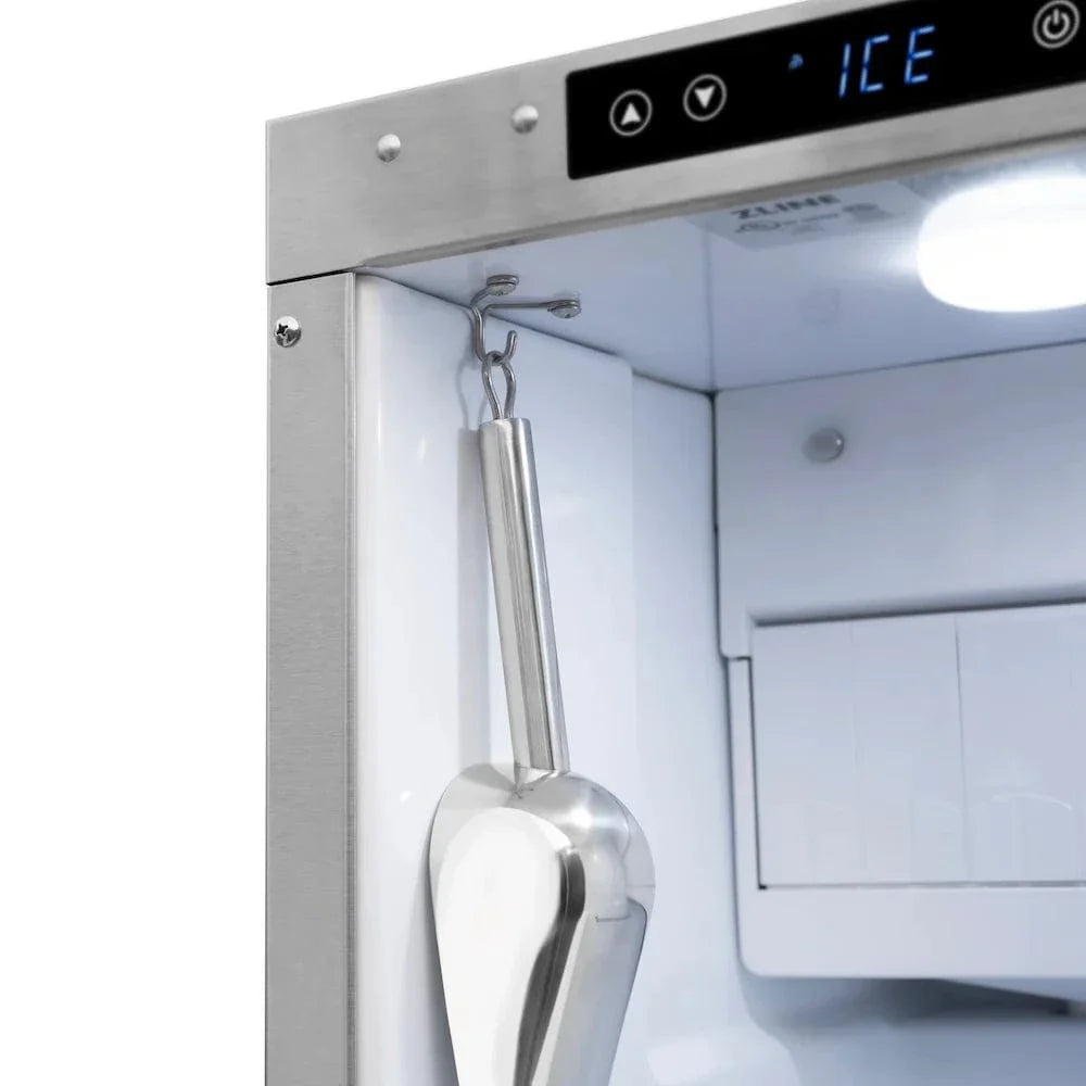 ZLINE 15" Touchstone Gourmet Ice Maker Drain Pump Stainless Steel Door IGMD-ST-15