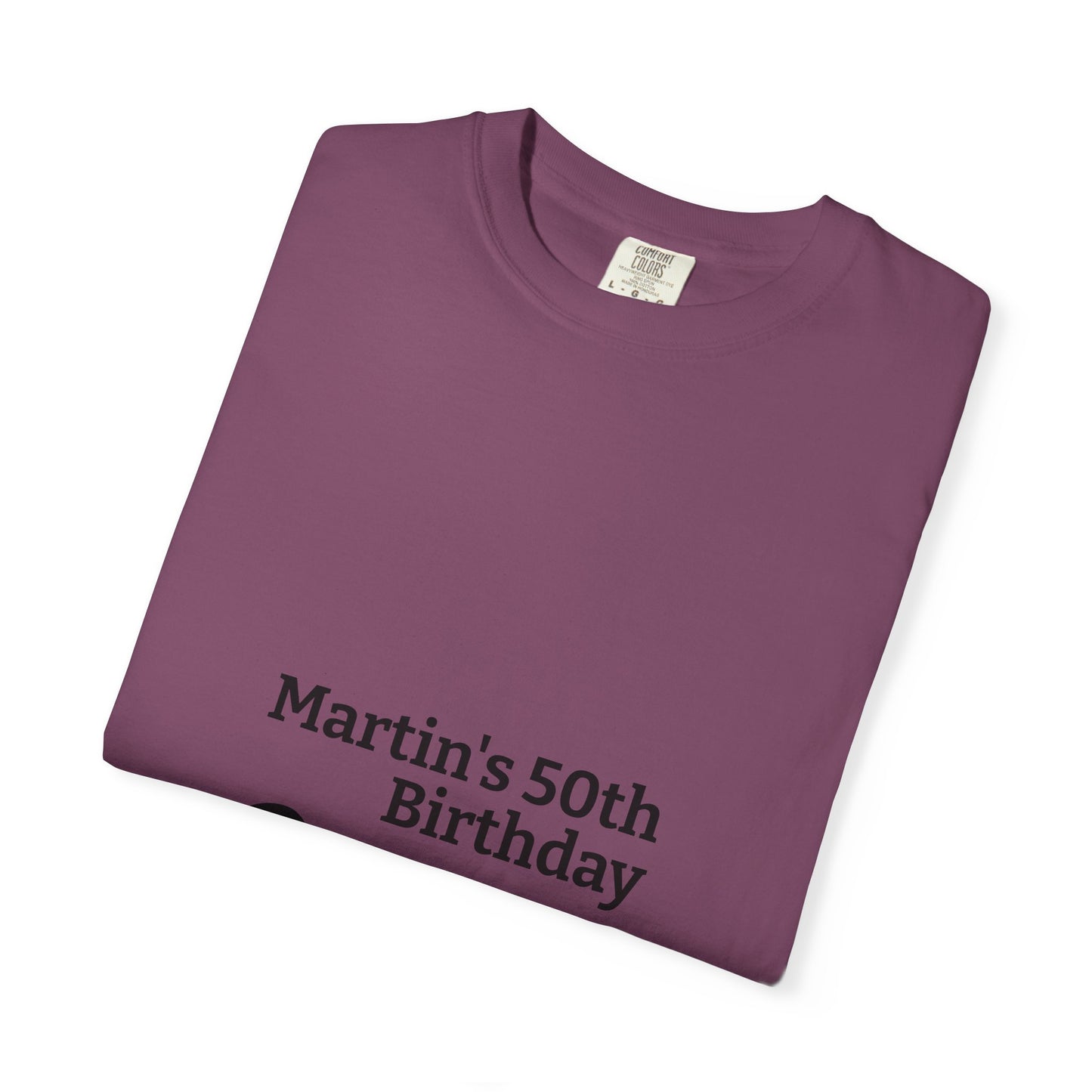 Birthday Crew T-Shirt — Personalized "Martin's 50th Birthday Crew"