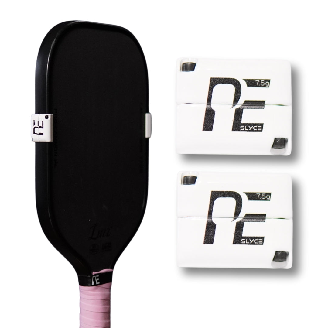 Pickleball Effect  - SLYCE SLYDRS™ — Adjustable Clamp-On Pickleball Paddle Tuning Weights