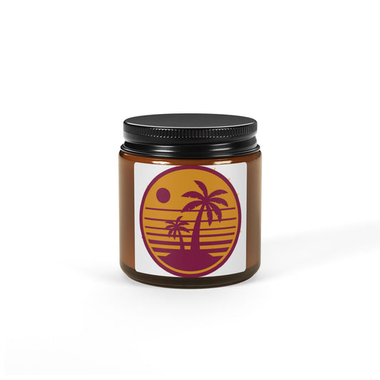 Scented Soy Candle (Multi-Size, Amber Jar)