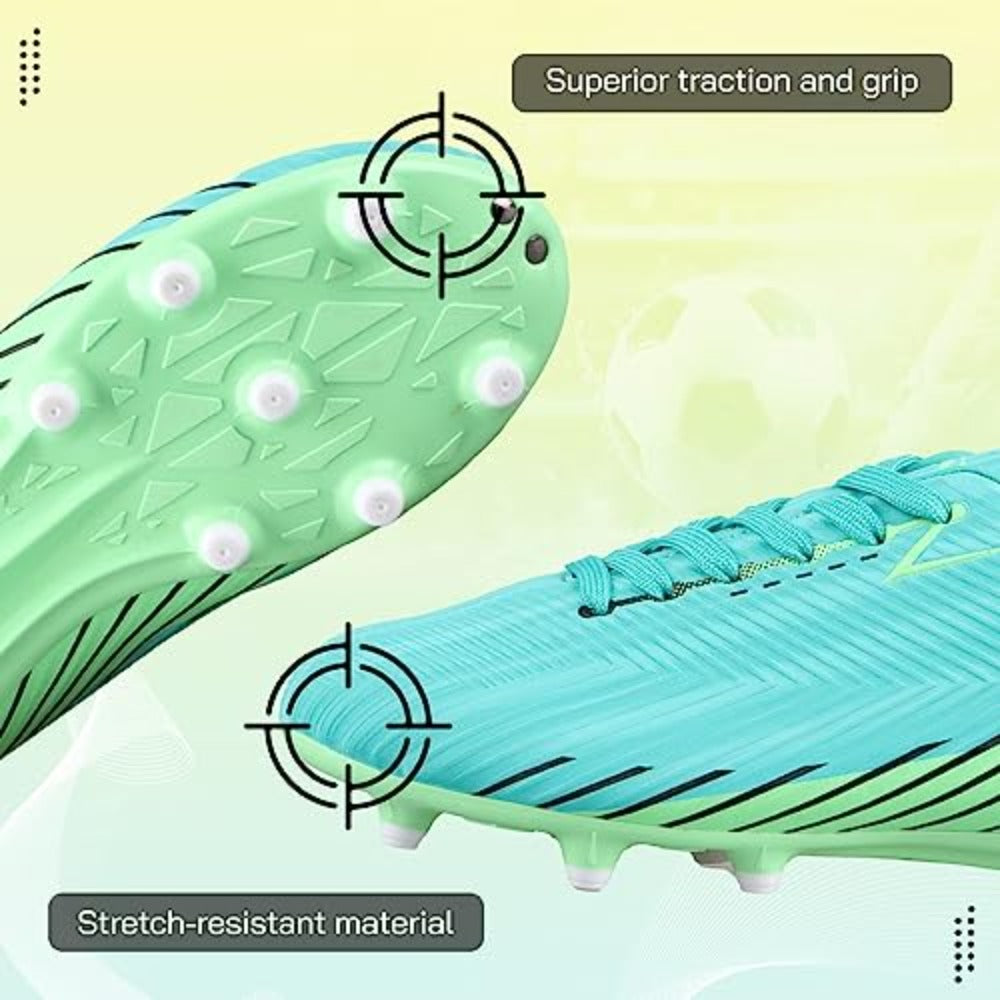 Vizari Tesoro Junior Firm Ground Soccer Cleats – Aqua/Mint