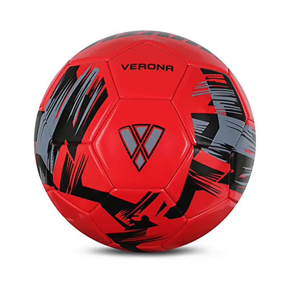 Vizari Verona Soccer Ball – Red/Black/Silver