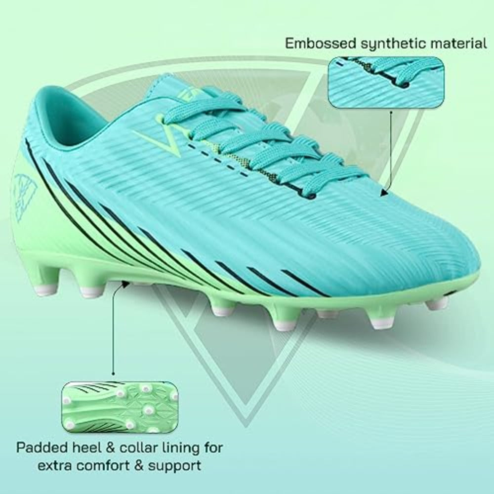 Vizari Tesoro Junior Firm Ground Soccer Cleats – Aqua/Mint