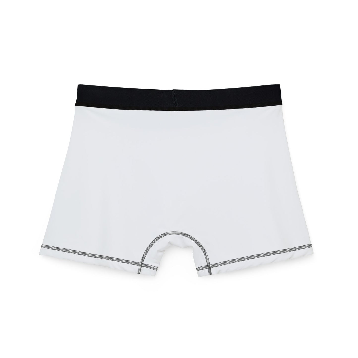 Men's Boxer Briefs — 'Over Perfection' Minimal White Stretch Underwear