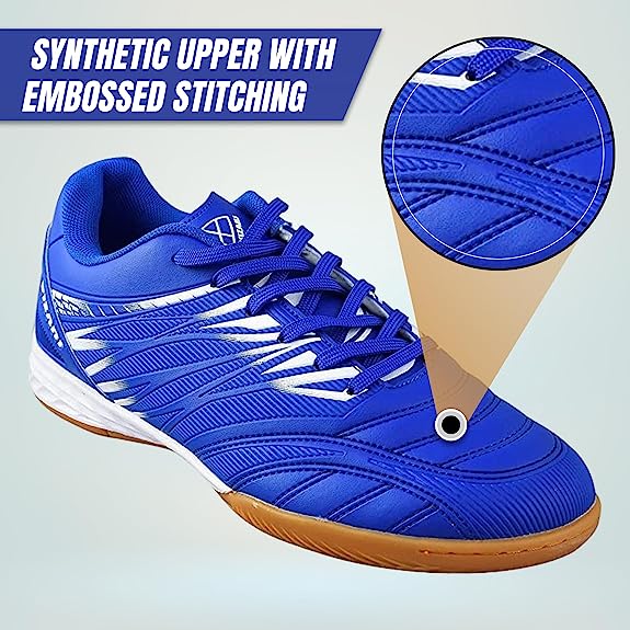 Vizari Valencia Indoor Soccer Shoes – Royal/White