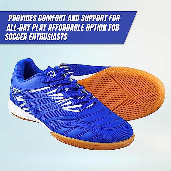 Vizari Valencia Indoor Soccer Shoes – Royal/White