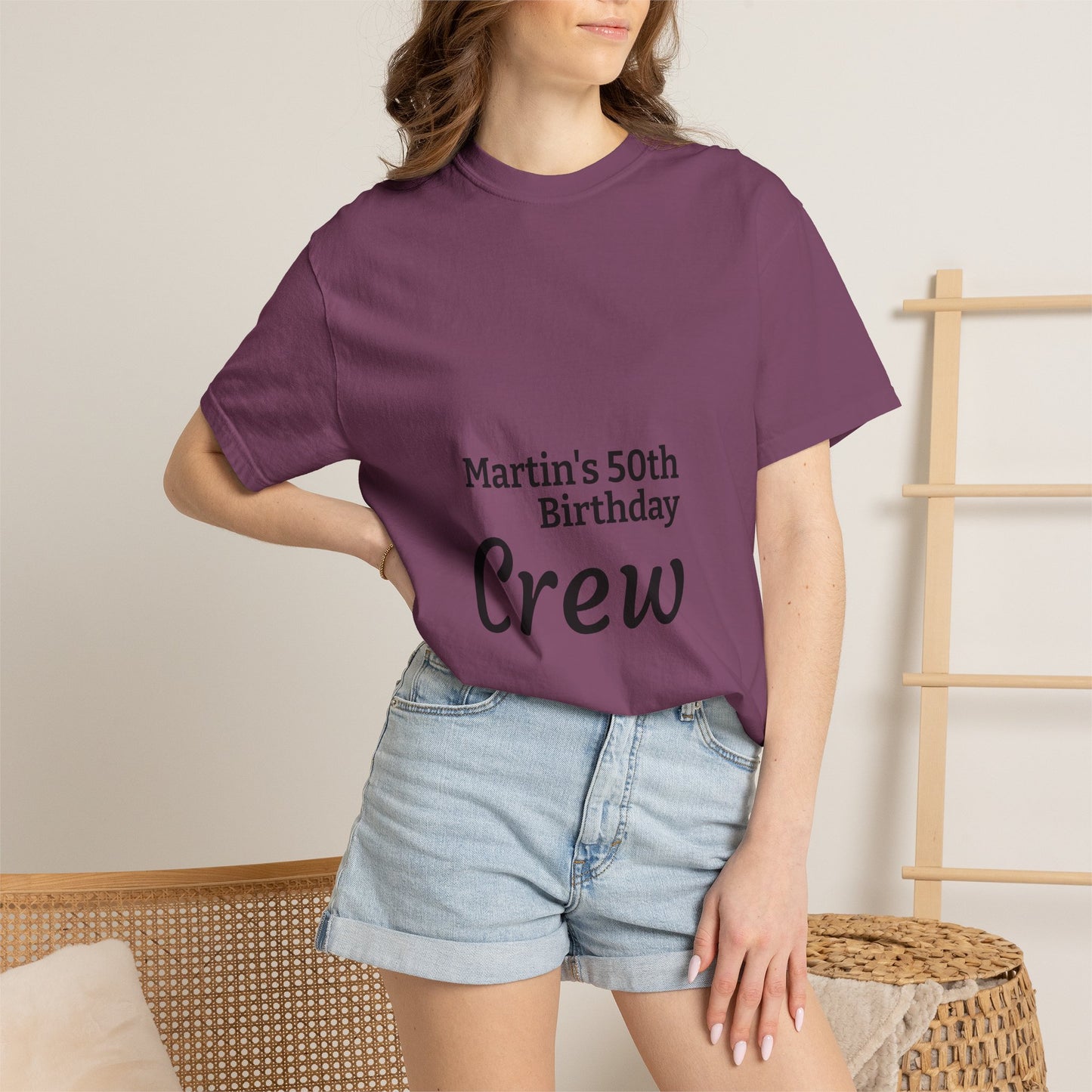 Birthday Crew T-Shirt — Personalized "Martin's 50th Birthday Crew"
