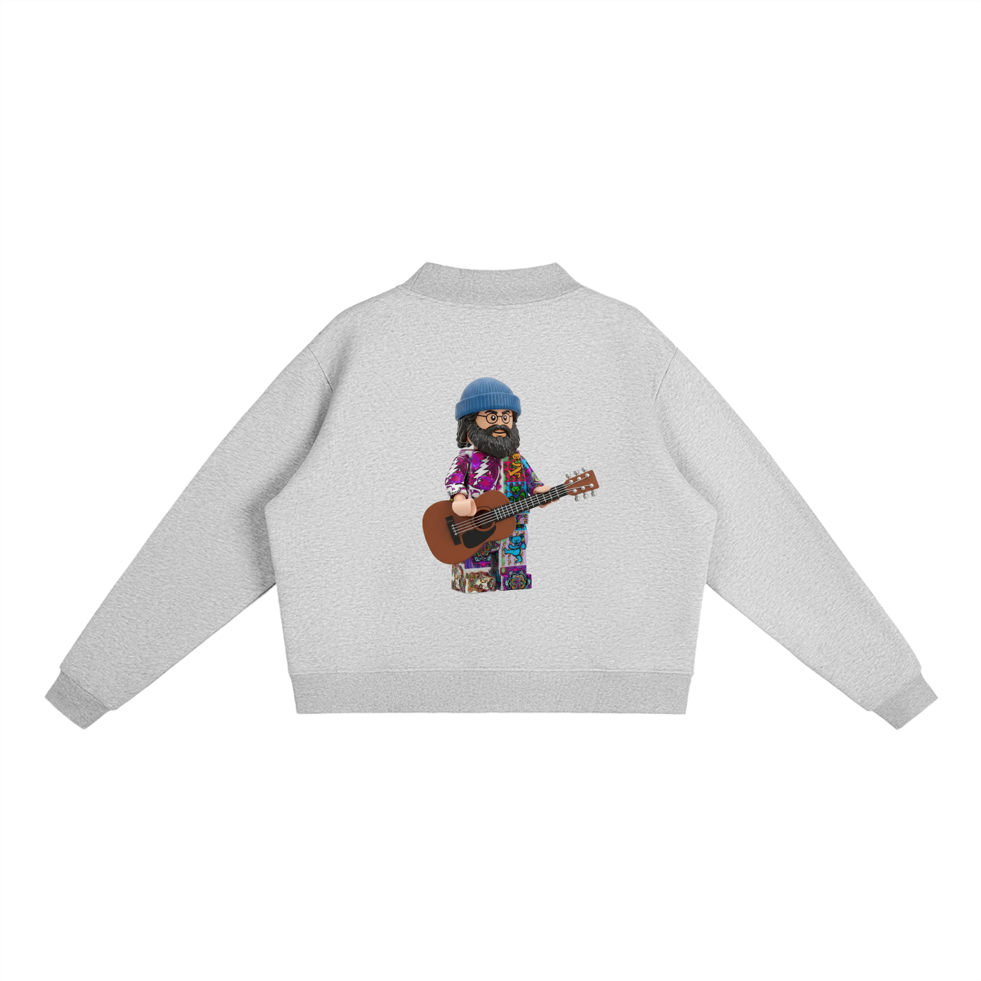 Dead Head Thunder Essential Fleece Mid-Neck Crew Sweatshirt