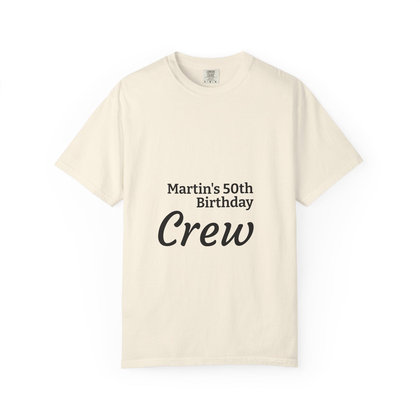 Birthday Crew T-Shirt — Personalized "Martin's 50th Birthday Crew"