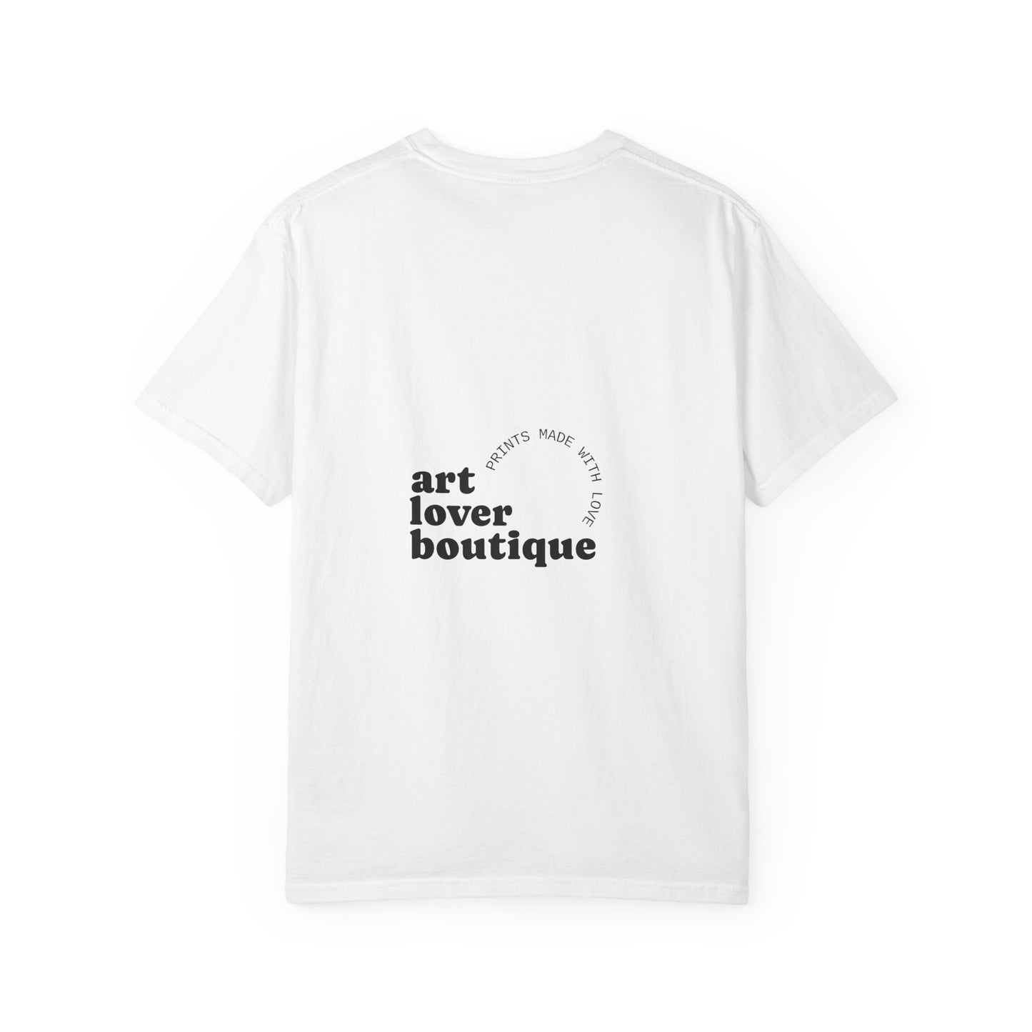 Copy of Star Graphic T-Shirt — Minimal Olive Star Front with "art lover boutique" Back Logo