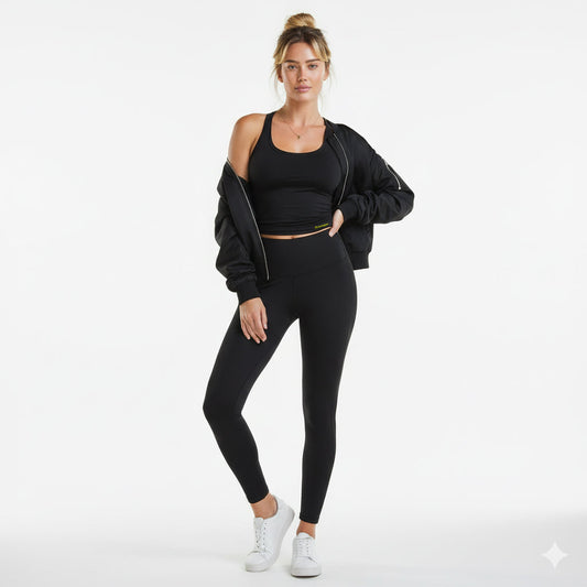 Alexa Black Scoop Neck Tank