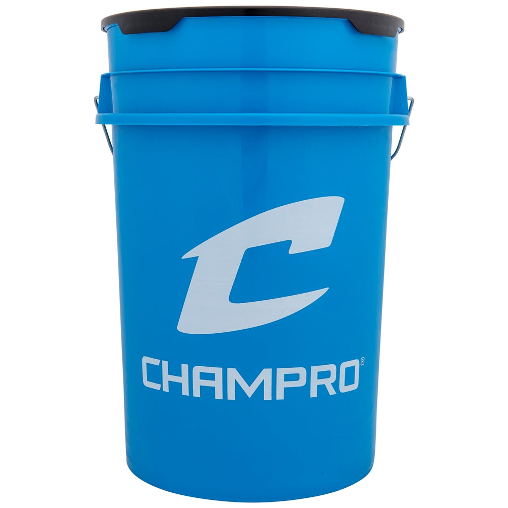 CHAMPRO BASEBALL OPTIC BLUE BUCKET WITH LID