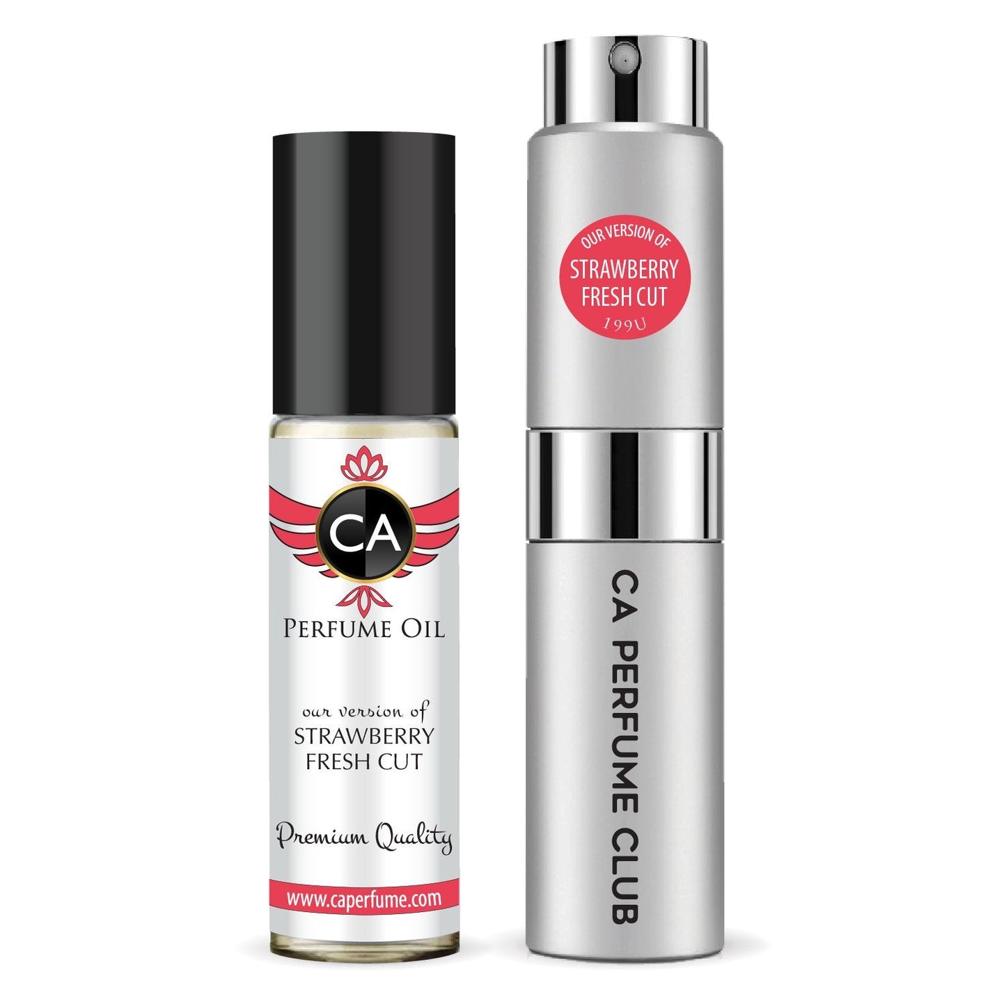 199-Fresh Cut Strawberry Duo Set Fragrance Oil and Perfume Spray Bundle