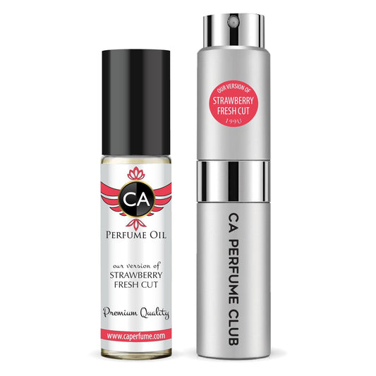 199-Fresh Cut Strawberry Duo Set Fragrance Oil and Perfume Spray Bundle