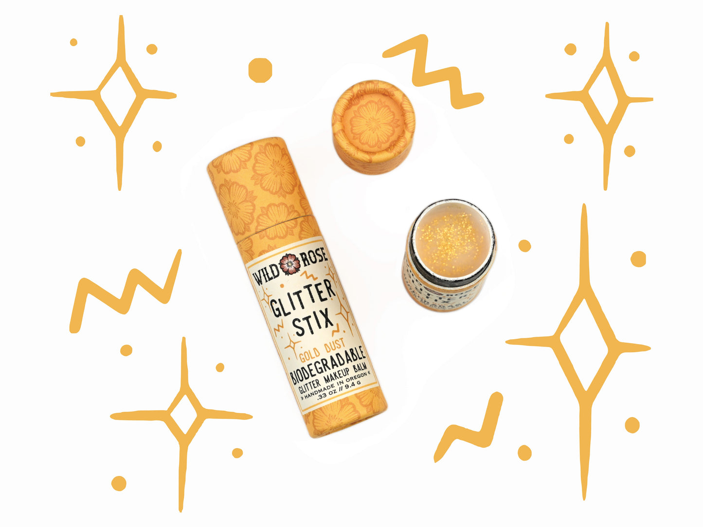 Glitter Stix - Biodegradable Makeup Balm - Gold Dust