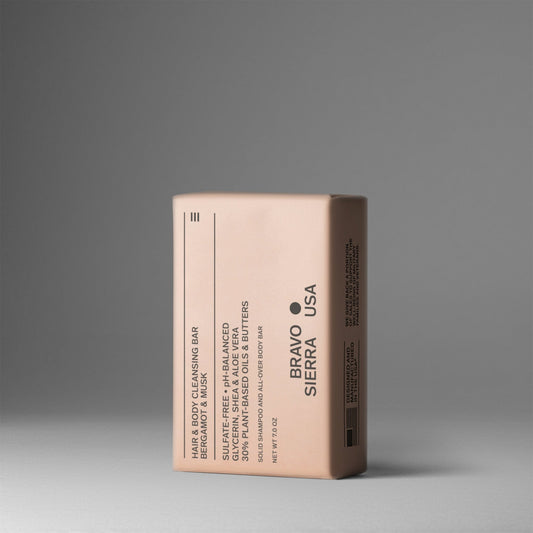 BERGAMOT AND MUSK - HAIR & BODY CLEANSING BAR