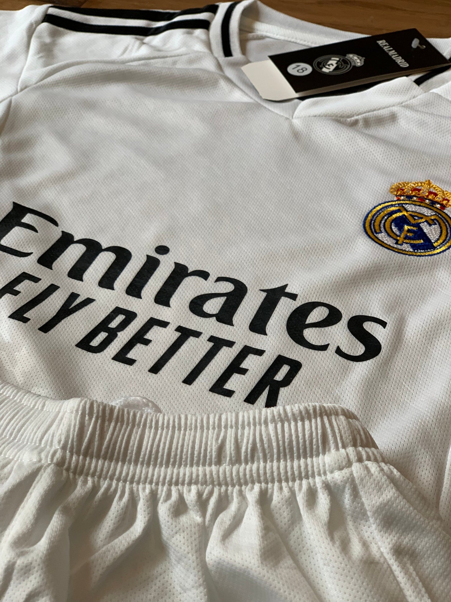 Ronaldo 7 White Kids Soccer Jersey Real Madrid Youth Toddler Sizes