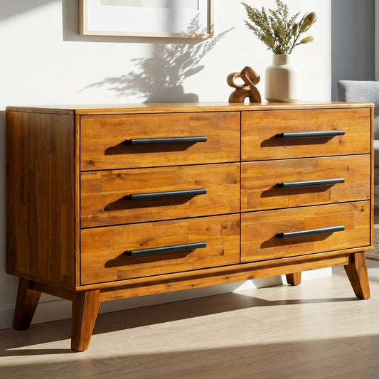 Acacia Legacy Solid Wood Dresser for Timeless Elegance and Durability
