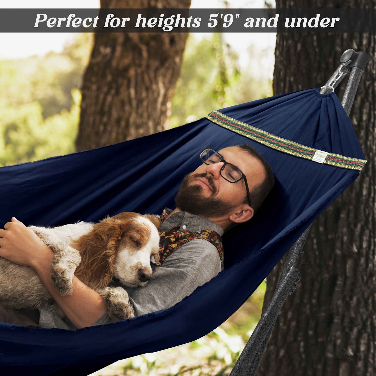 Tranquillo Uniki Canvas Hammock with Stand for Ultimate Relaxation