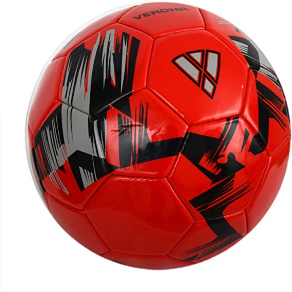 Vizari Verona Soccer Ball – Red/Black/Silver