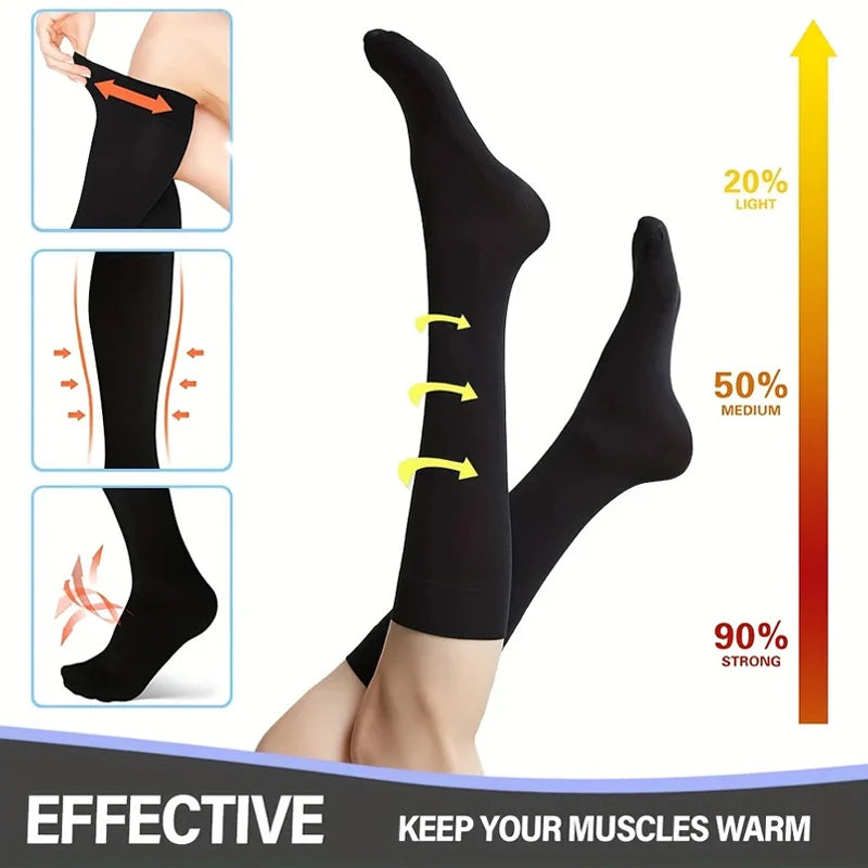 8 pairs compression socks for women and men-running, cycling, soccer, basketball sports