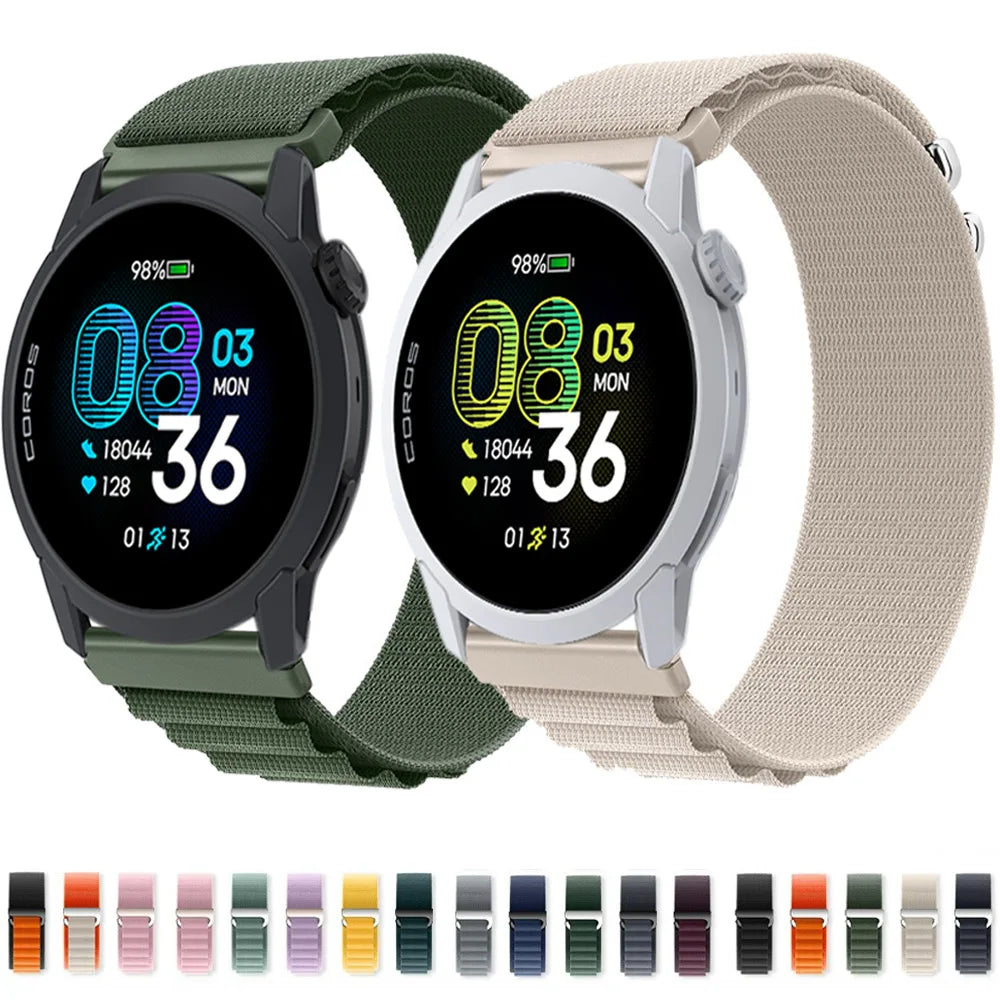 Motorola Moto Nylon Watch Band - Adjustable Sport Loop Wrist Strap