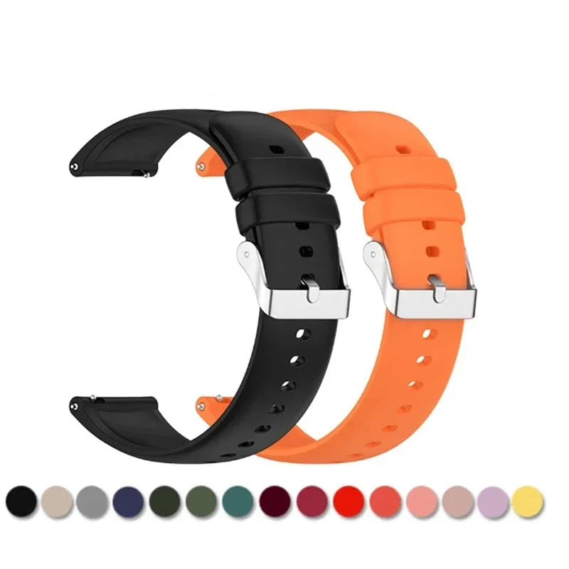 Motorola Moto Watch Bands Silicone Replacement Strap with Metal Buckle