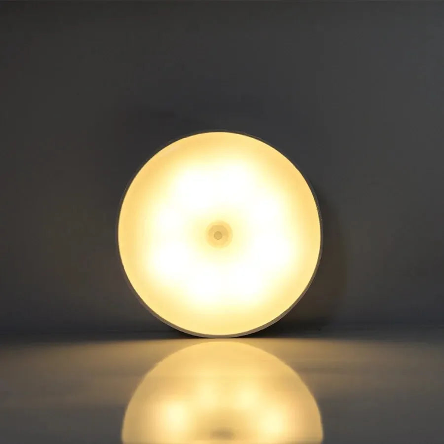 Motion Sensor Light USB Rechargeable Night Light LED Lamp for Kitchen Bedroom Stairs Hallway Cabinet Closet Wardrobe Nightlight