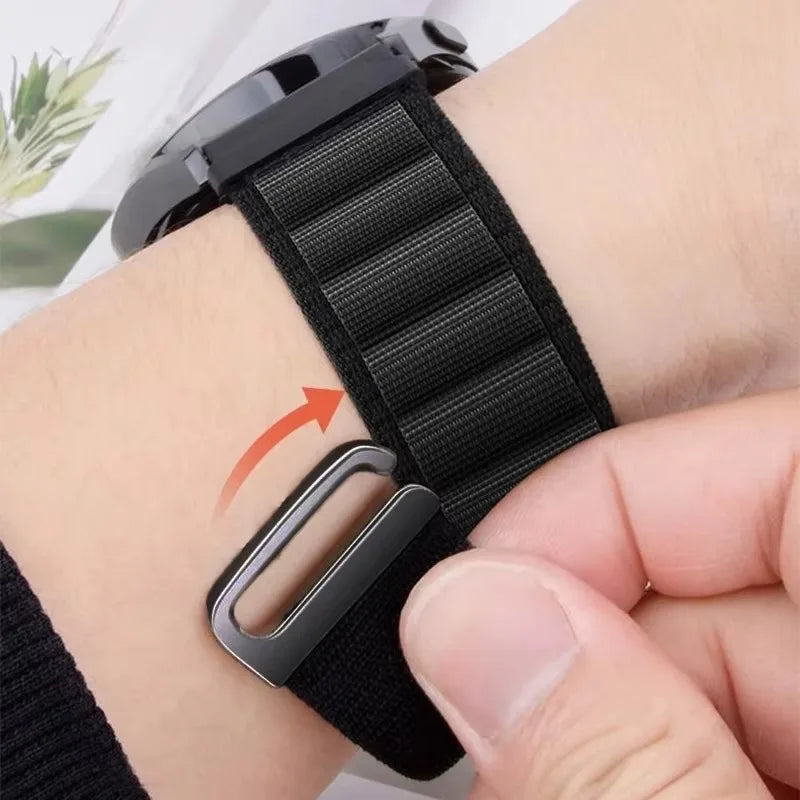 Motorola Moto Nylon Watch Band - Adjustable Sport Loop Wrist Strap