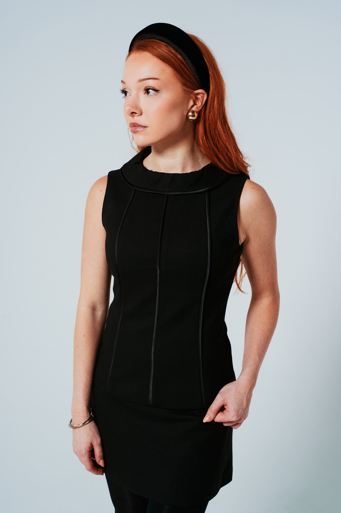 The Jackie Striped Top in Noir │ Petite