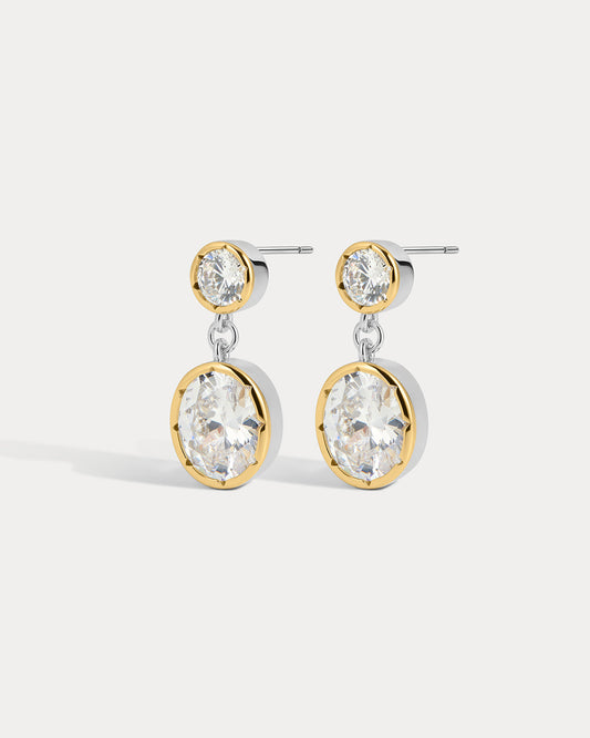 The Marais Drop Studs- Silver (Ships Late April)