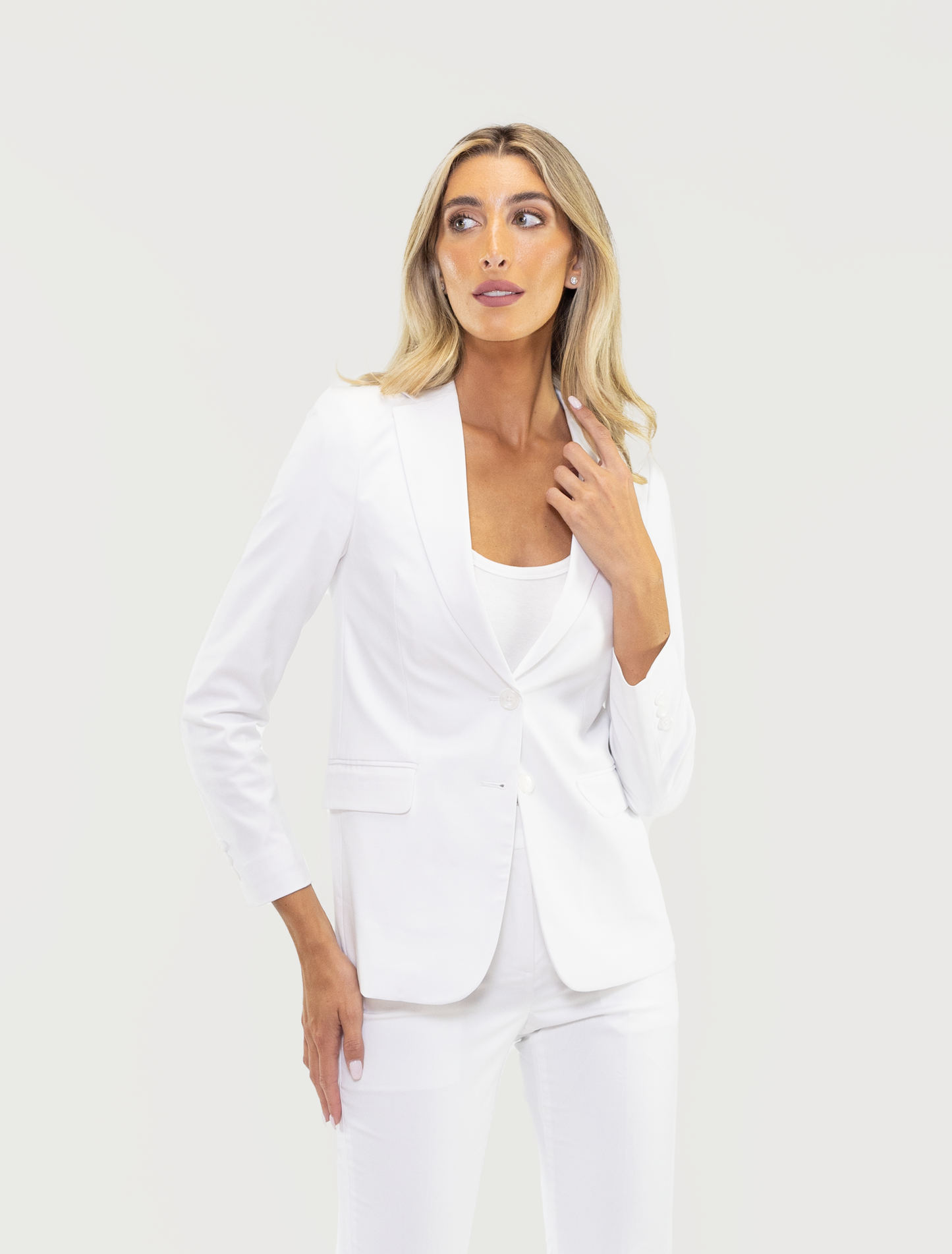 Women's White Suit Separates Jacket