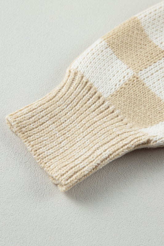 Abigail Print Drop Shoulder Sweater