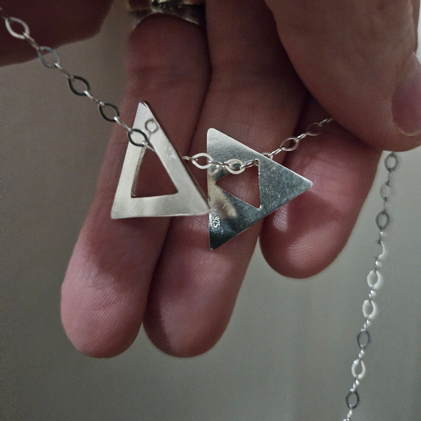 Big Star of David Sterling Silver Necklace